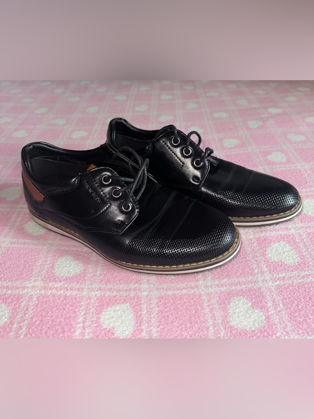 Kids Black Lace-Up Dress Shoes - Classic School & Formal Wear